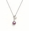 紫白双珠Y字链 | Pearl Pendant