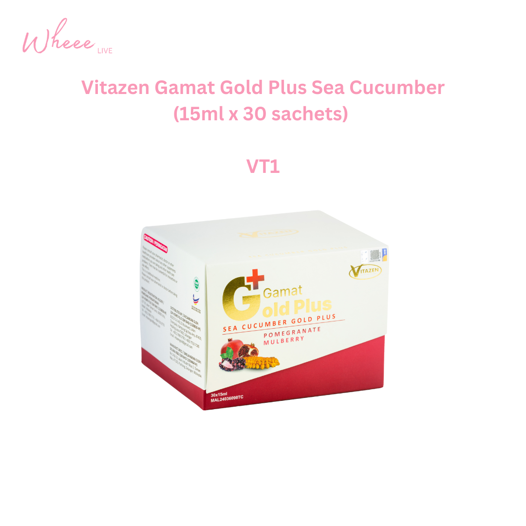 Vitazen Gamat Gold Plus Sea Cucumber (15ml x 30 sachets)   (VT1/VT2/VT3)