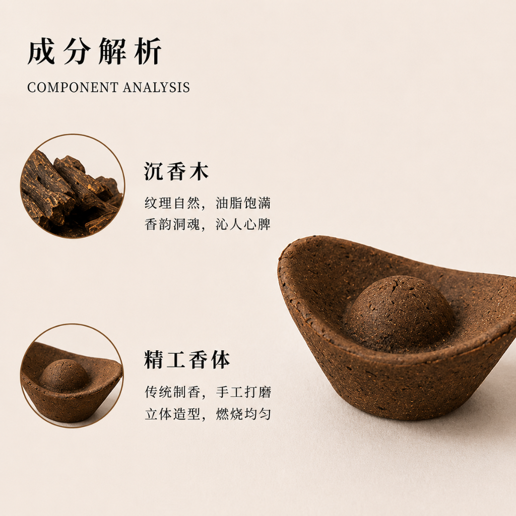 Yuan Bao Xiang 元宝聚财香 30粒